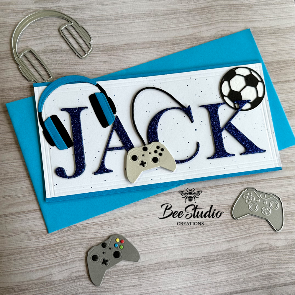 Handmade personalised birthday card.