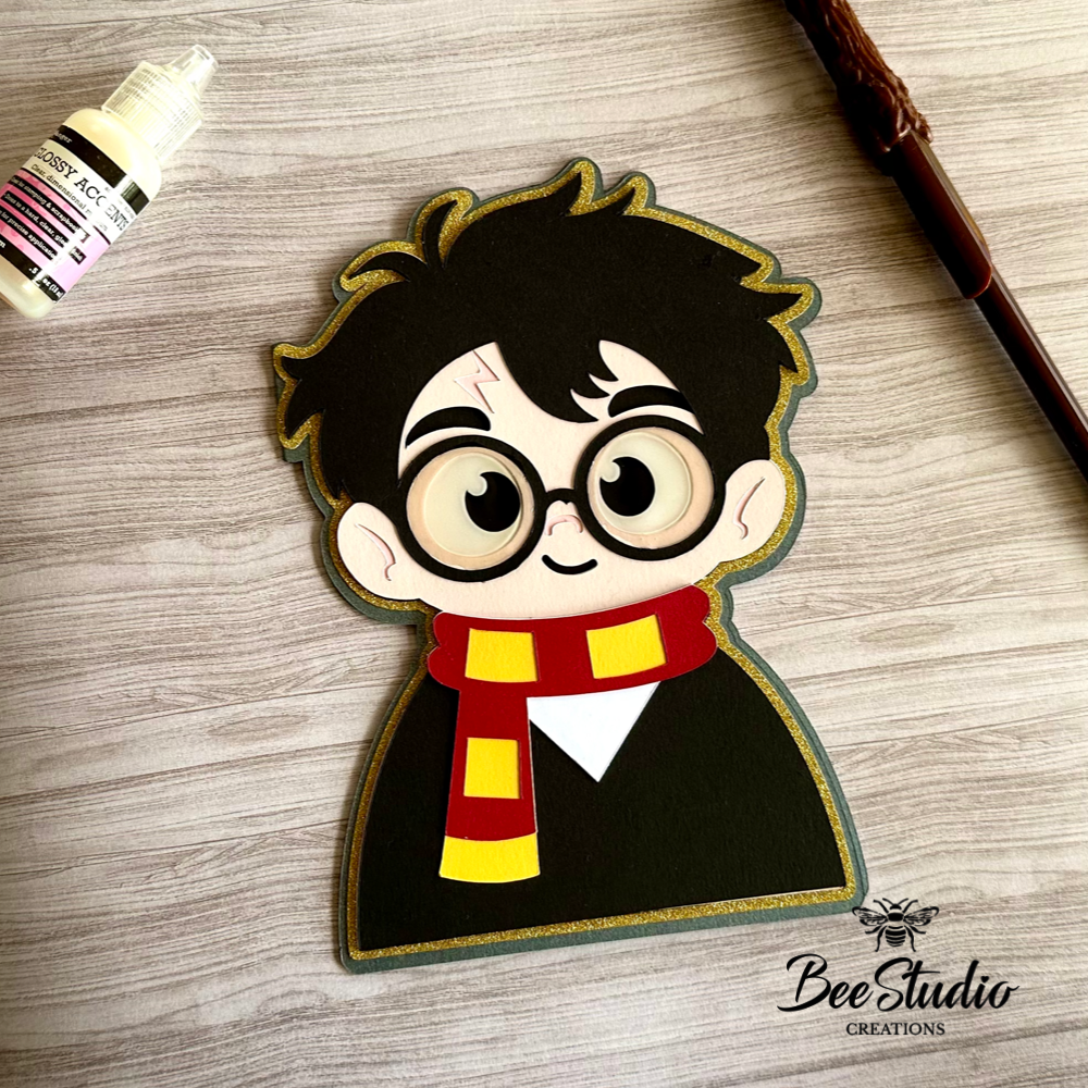 Harry Potter handmade birthday card.